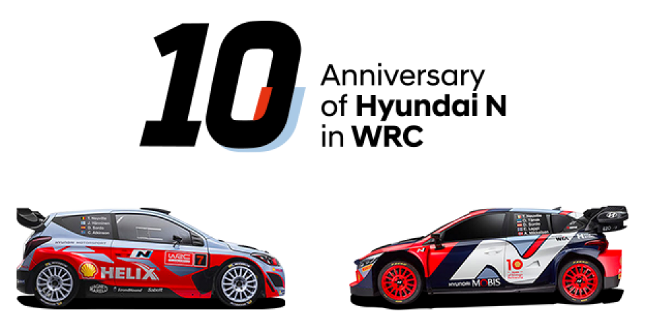 10th anniversary of Hyundai N participating in WRC