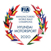 manufacturers's world rally champions hyundai motosports 2020 emblem